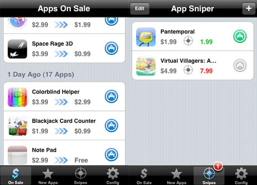 Rasteador de precios para aplicaciones Iphone