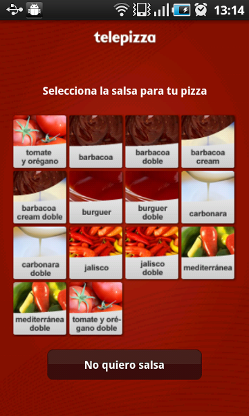 Pide una pizza a traves de tu Smartphone