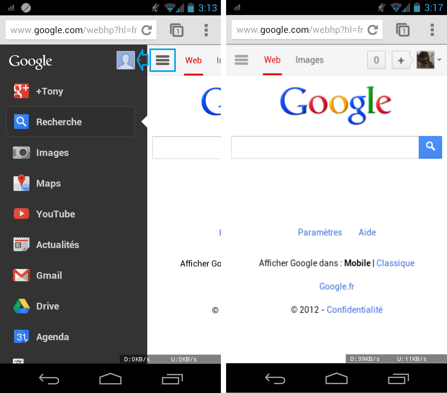 mobile google chrome browser