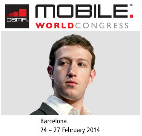 El creador de Facebook estará en el MWC 2014