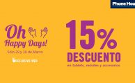 ¡Vuelven los Oh Happy Days el 29 y 30 de marzo! 15% De descuento en phonehouse.es