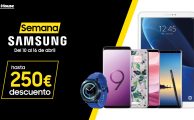 ¡Solo del 10 al 16 Semana Especial Samsung con descuentos de hasta 250€ en smartphones, tablets y wearables!