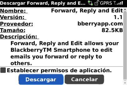 Forward, Reply and Edit. Gratis para tu Blackberry