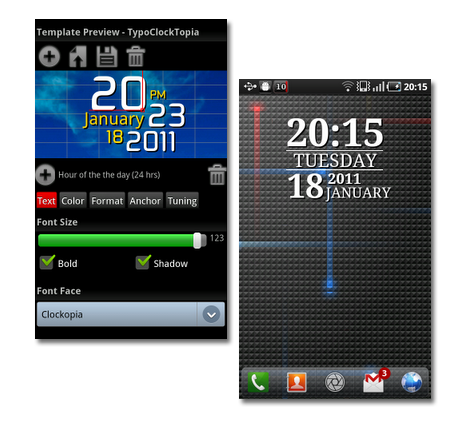 Android MakeYourClock