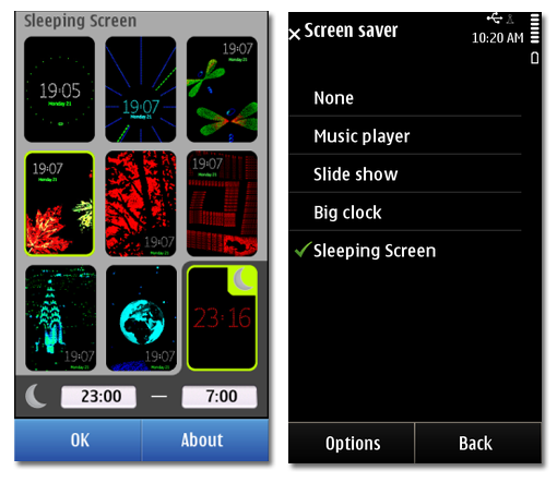 Nokia Sleeping Screen