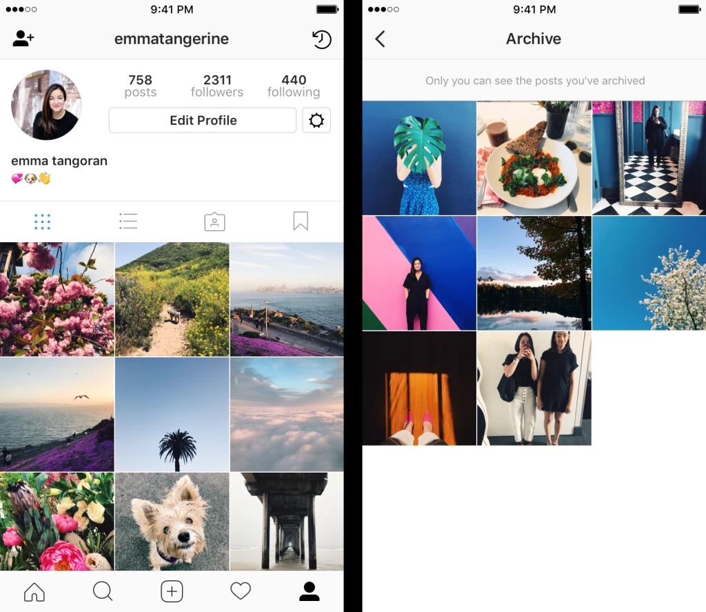 Ahora puedes ocultar fotos en Instagram sin borrarlas