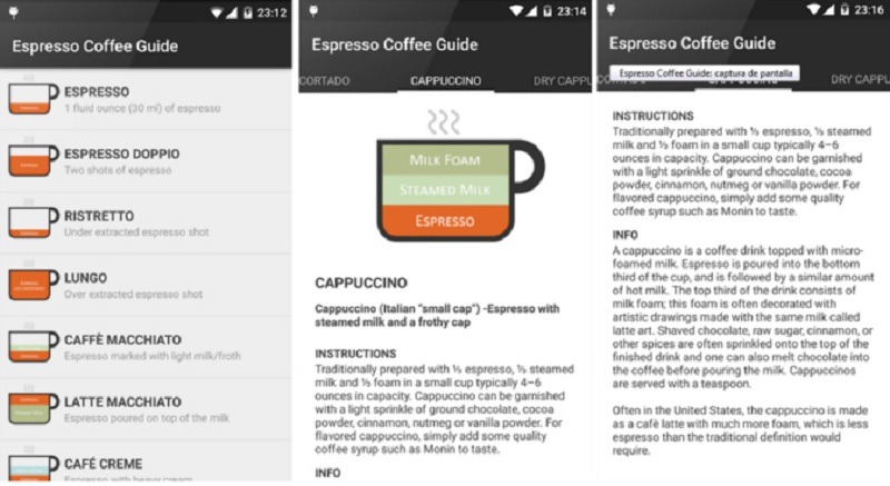 Las tres mejores apps para los amantes del café