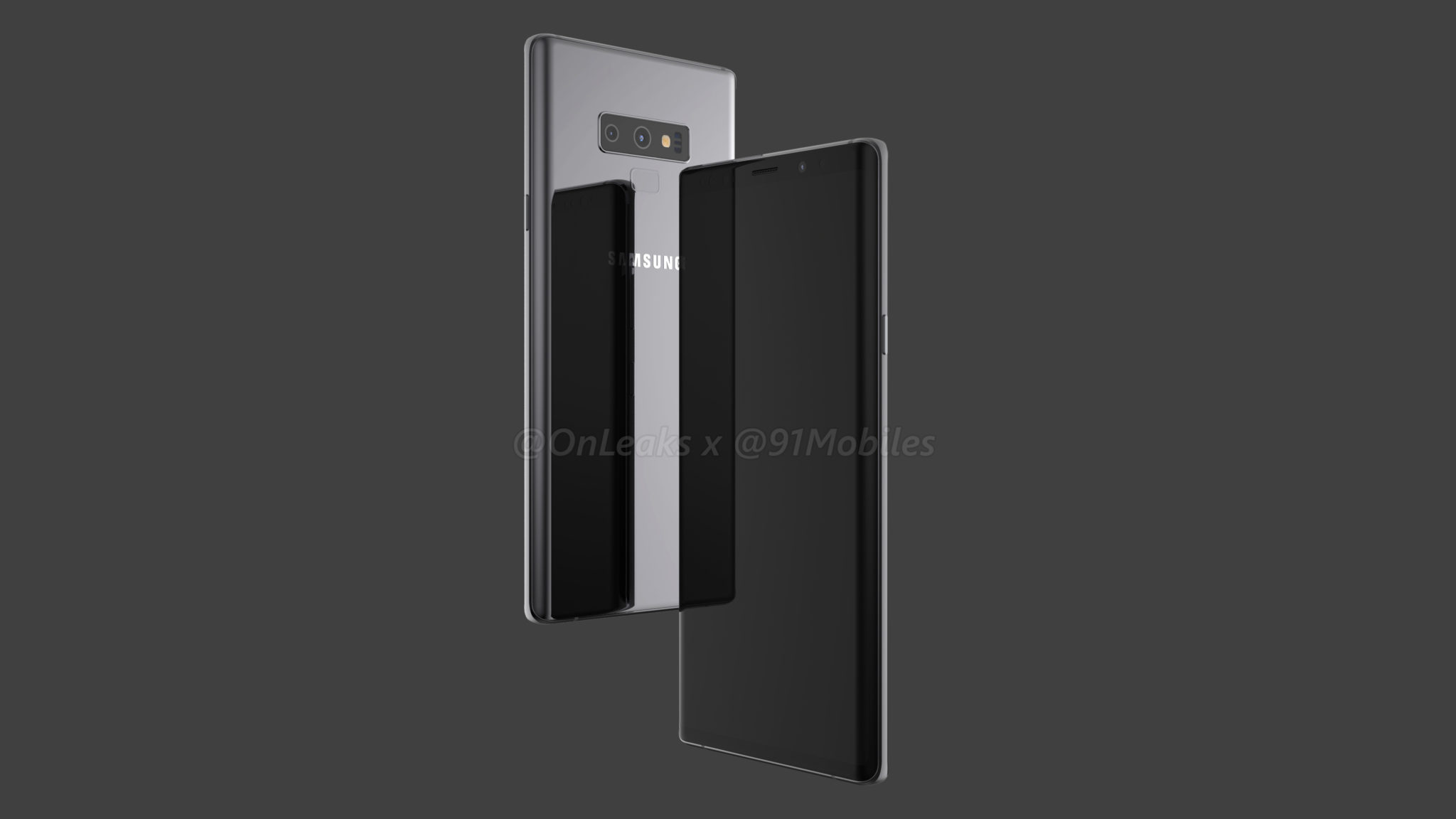 Renders del posible diseño del Galaxy Note 9