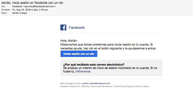 Cómo solucionar el problema al iniciar sesión en Facebook está