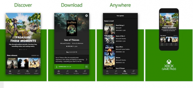 Microsoft presenta Xbox Game Pass, una nueva app para iOS y Android