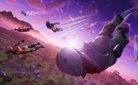 Fortnite saltando desde autobus