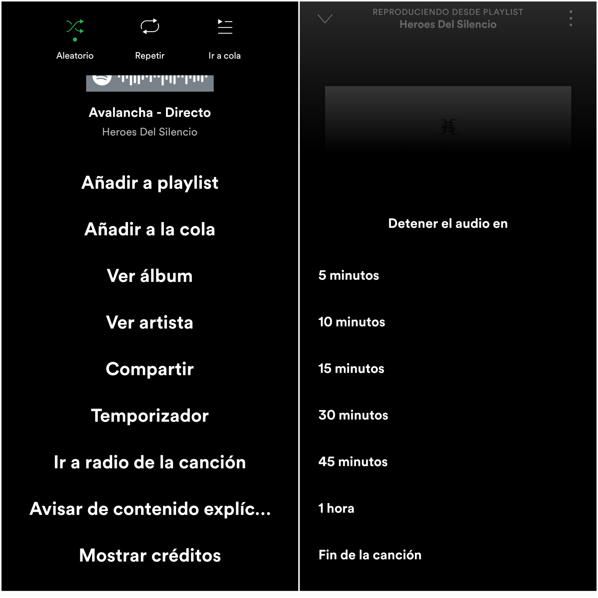 Spotify: cómo activar el temporizador para que pare la música automáticame