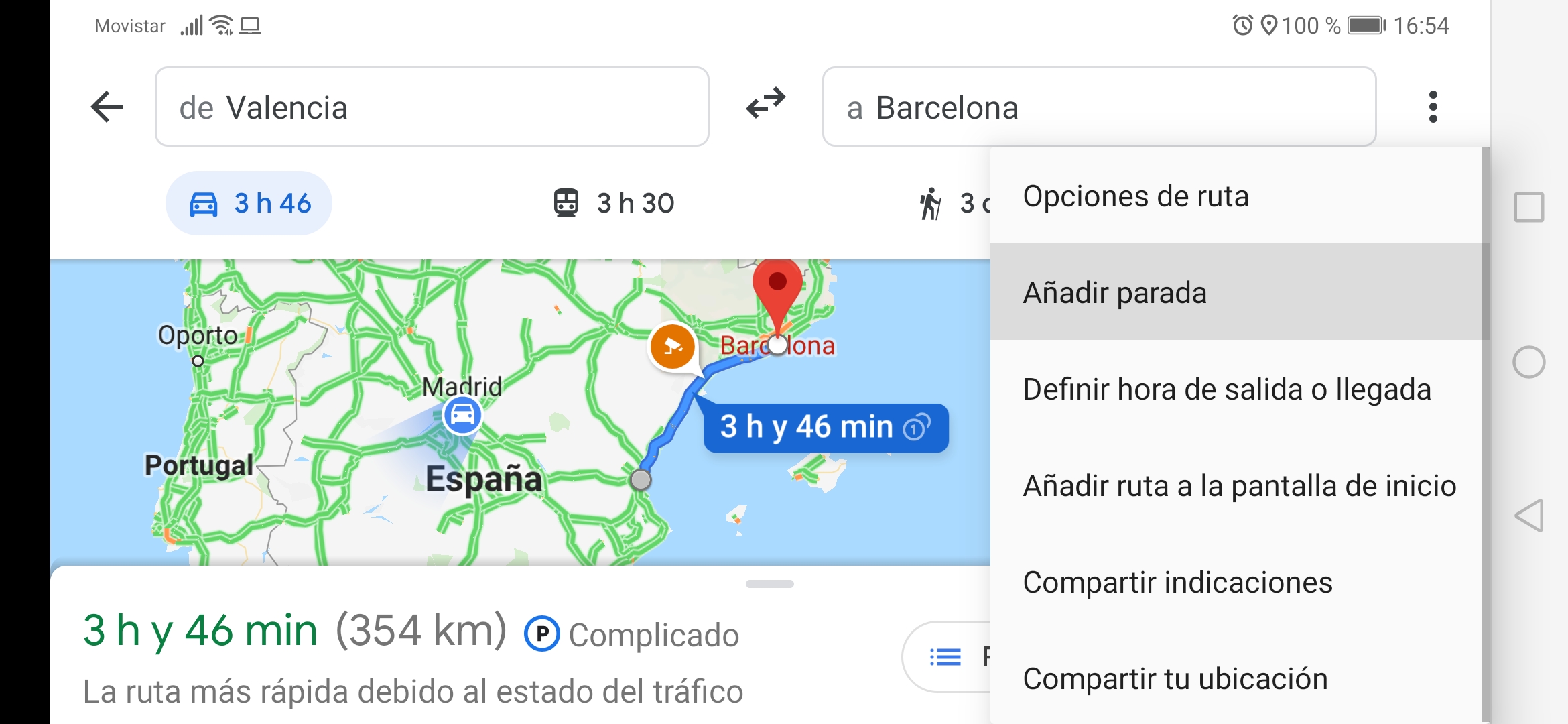 Google Maps Paradas