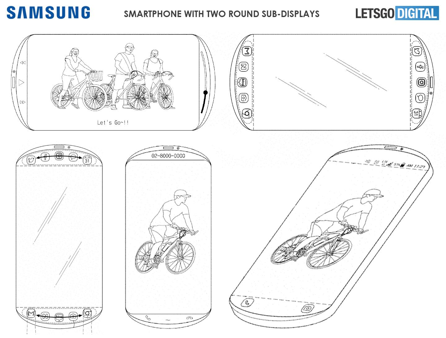 Samsung Smartphone Rond Scherm