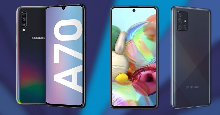galaxy a70 v a40