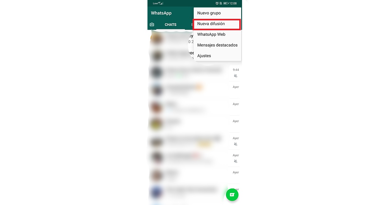 Como hacer listas de difusion en whatsapp