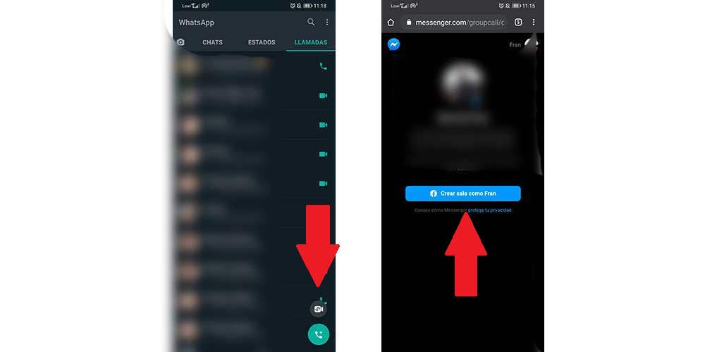 Activar Sala De Whatsapp Desde Llamadas