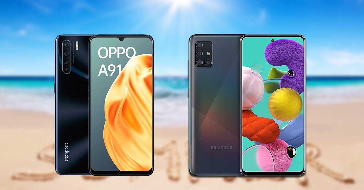 Comparativa Oppo A91 Vs Samsung Galaxy A51