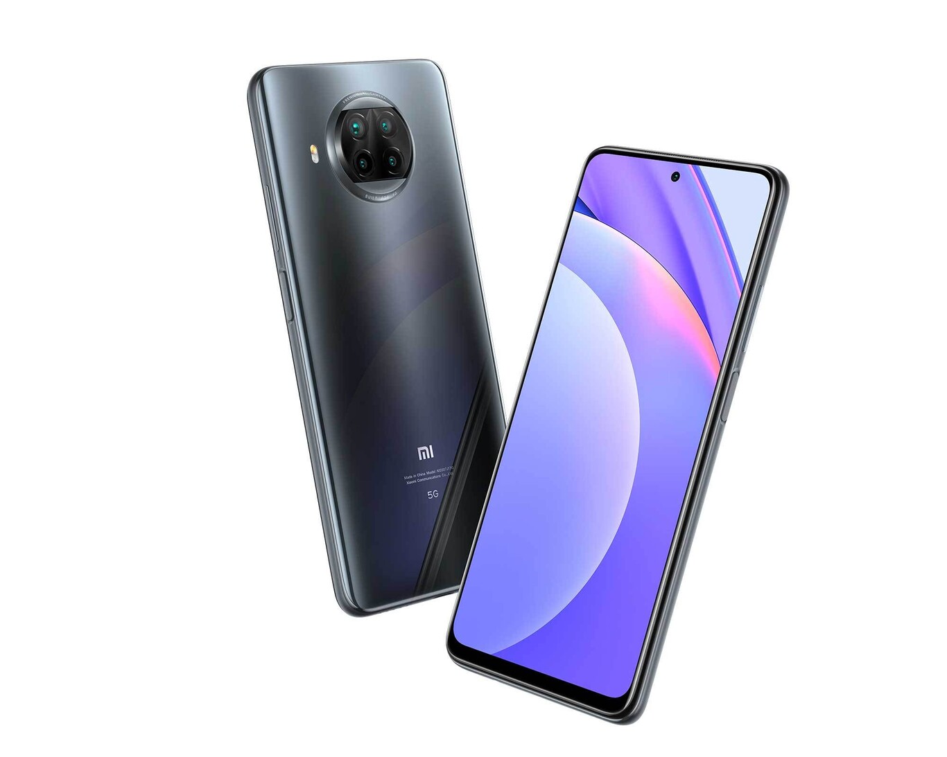 Cover Per Xiaomi Mi 10T Lite 5G Con Supporto Anello 360° E Rotazione 180°, Custodia Antiurto TPU/PC (Nero)
