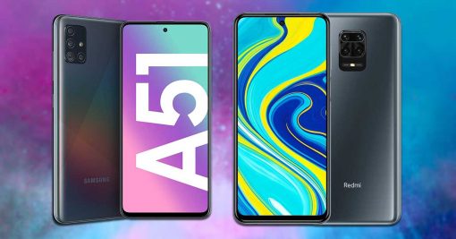 samsung galaxy a51 xiaomi redmi note 9 pro