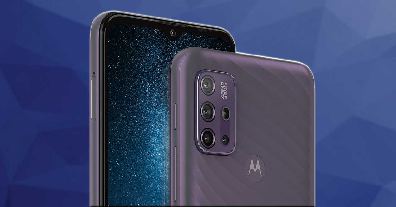 Custodia Peluche A Coniglio Per Moto G10/G30/G20 – Morbida, Viola, Con Orecchie E Strass