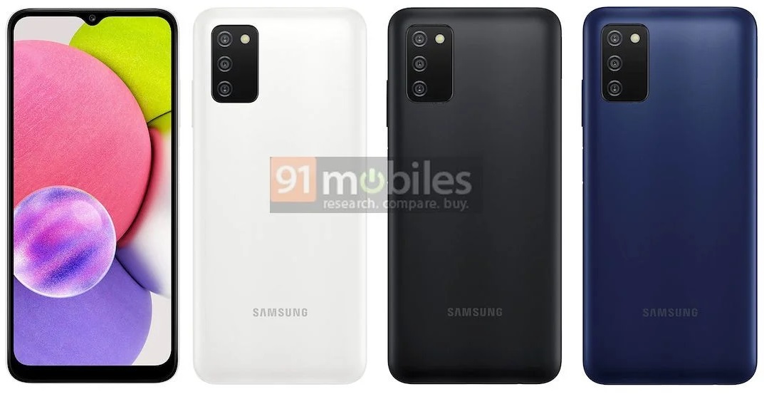 Samsung Galaxy A03s Colors